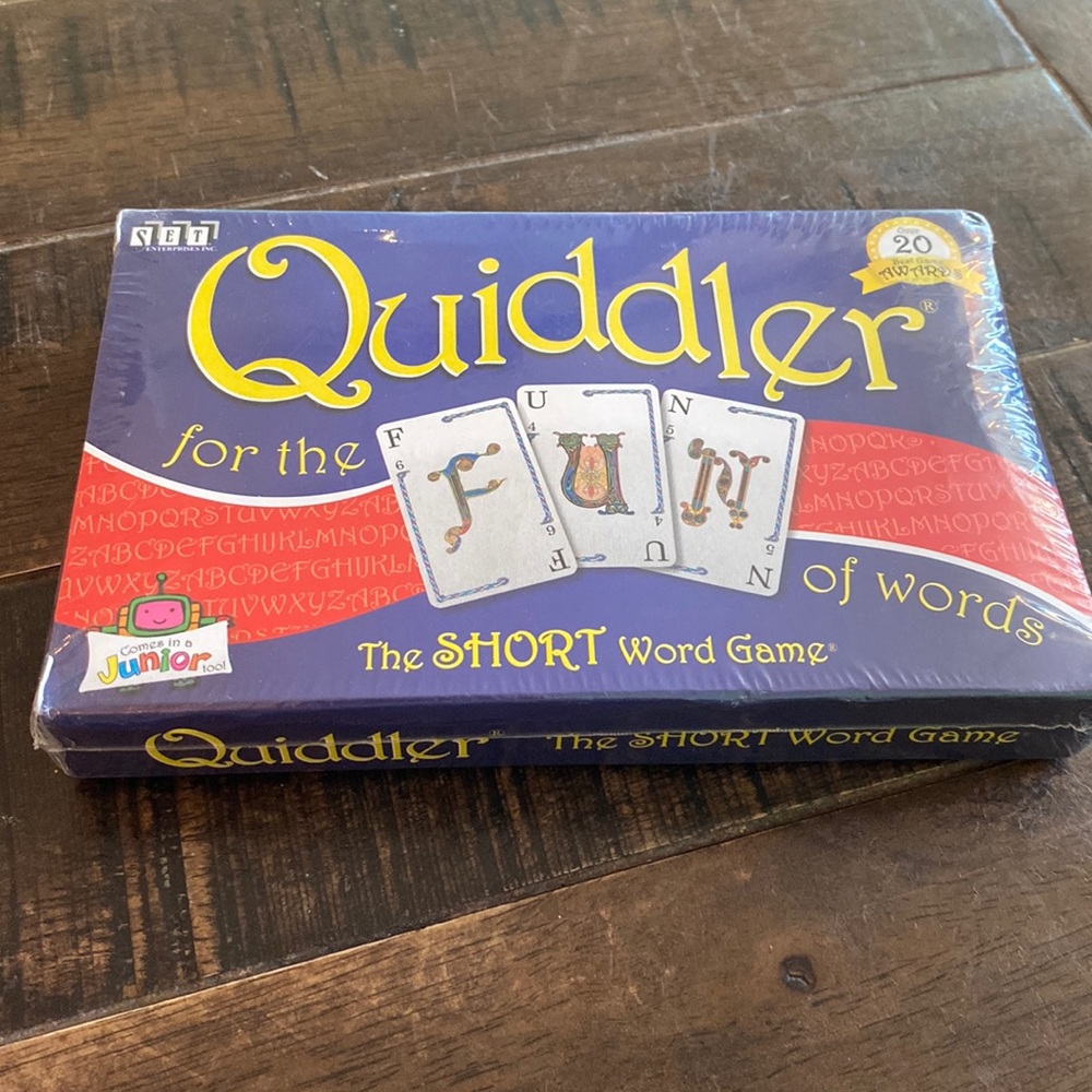Vintage 1998 Quiddler The Short Word Game SET Enterprises 100% Complete